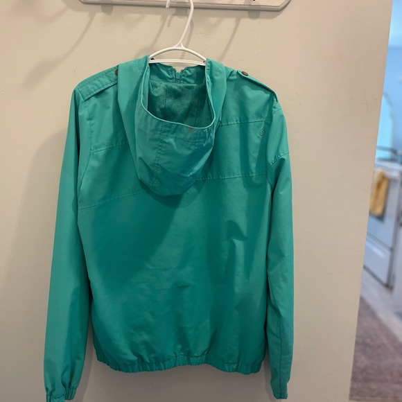 Volcom teal windbreaker - Size large - Picture 2 of 3